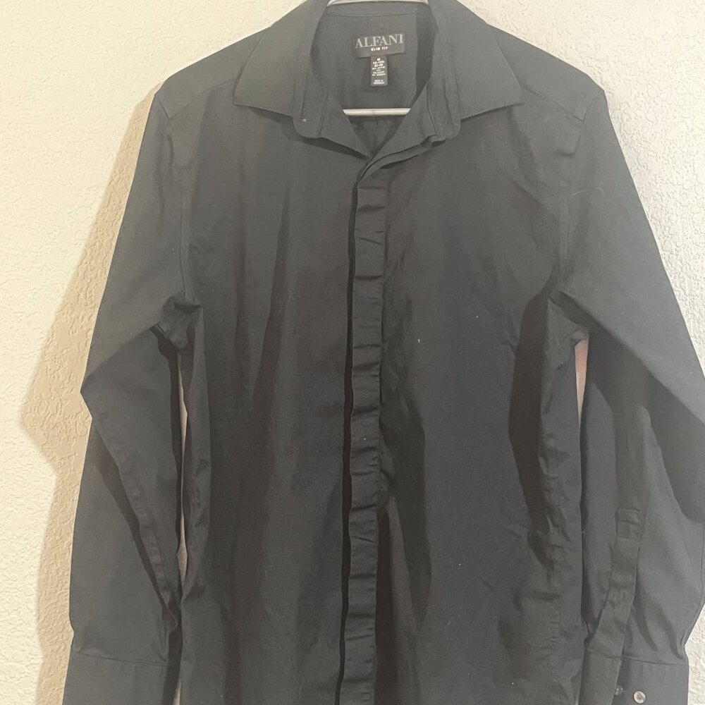Men's Slim Fit Stretch Dress Shirt, Created for Macy's